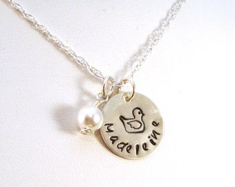 Everything is Just Ducky Name Necklace, Favorite Things Necklace