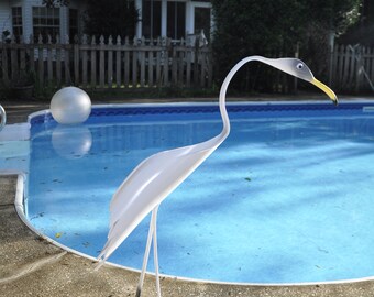 PVC Pipe Egret Bird Fairhope Egret