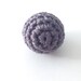 gray tone of 1.6 cm crochet wood bead