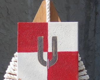 Signal Flag "U" nautical print