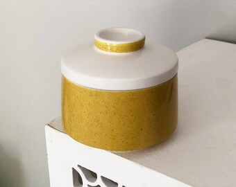 Vintage Mikasa Yellow Medeterrania Sugar Bowl