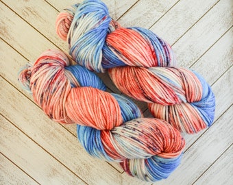 Tampering With Teacups - Hand Dyed DK Weight Yarn 100% Superwash Merino Wool