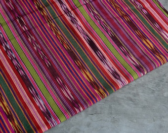 Guatemalan Fabric (#15) - Pink Ikat Fabric - Fabric by Yard - 1 yard