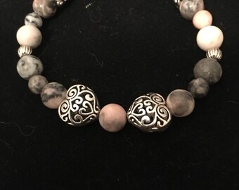Jasper beaded bracelet