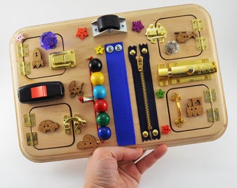 Toy for travel Busy board for toddler Activity board Travel busy board Montessori for boys Toy for autism Gift 1st Baby gifts Baby toys