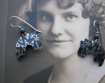 Cat Earrings, Cat Art, Cat Jewelry,