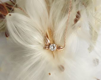 Petite Blossom Necklace - 14K