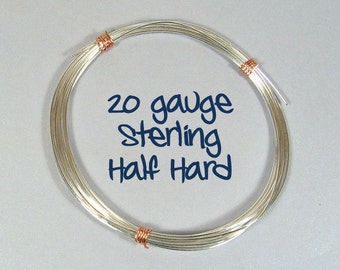 Fil en argent sterling - 20ga HH - Choisissez votre longueur