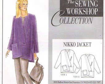 The Sewing Workshop Collection NIKKO JACKET Bust 32 - 42 Sizes 8 - 18 Small to Large