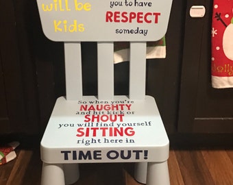 Cute, unique, time out chair,