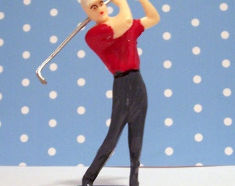 Guy Golfer Cake Topper