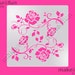 Roses Pattern Cake Stencil, Cookie Stencil, Designer, Pochoir, Airbrush stencil, Torten Schablone