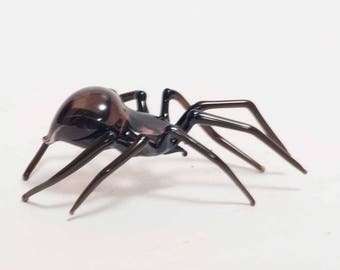Glass Hand-Blown Spider Collectible Figurine