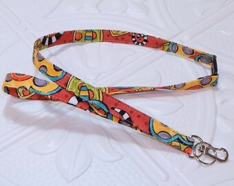 Fabric Lanyard Breakaway - Badge Holder - Key Lanyard - Keychain - Id Badge Holder