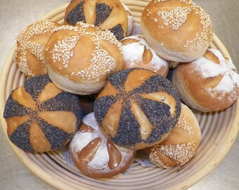 1 Bakers Dozen Original German Broetchen / Hard Rolls