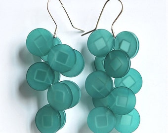 "Ratchet" Plexiglas earrings