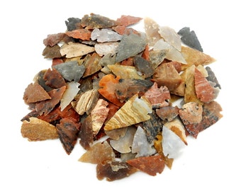 Jasper Arrowhead - Bag Of 100 Arrowheads - 1" Jasper Arrowheads Wholesale (RK32B11(100QTY))