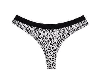 Easy Fit Thong in Dalmatian - PAST SEASON