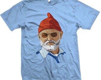 Steve Zissou Line Art T-shirt