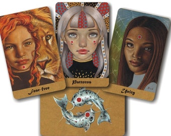 Duality Deck - artist oracle deck and booklet with card meanings, illustrated and written by Tanya Bond