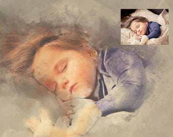Custom Portrait, Painting From Photo, Watercolor, Digital Painting, Custom Art, Custom Watercolor