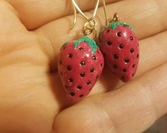 Strawberry earrings