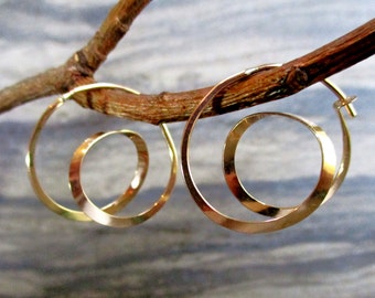 modern minimalist simple spirals hoops
