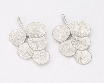 Leaf Connector, Pendant Matte Rhodium -Plated - 2 Pieces <C0177-MR>