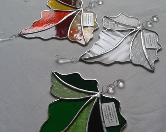 Glass Maple Leaf Sun-catcher