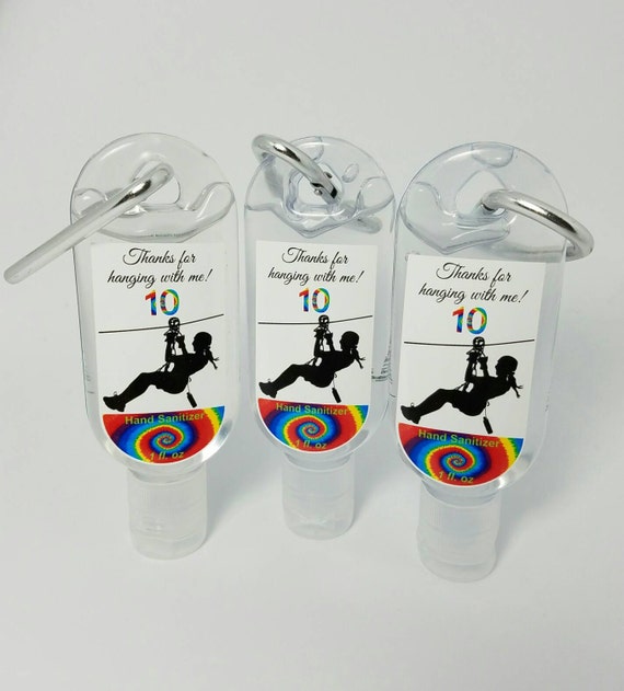 Personalized Kid's Birthday Party Hand Sanitizer Favor 1oz
