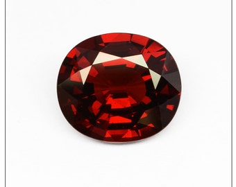 6.98-Carat Spessartite Garnet Faceted Oval Shape Gemstone