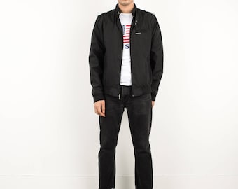 AMAZING Vintage Black Members Only / The Original Iconic Racer Jacket / M / 90s cool hipster biker outerwear street style
