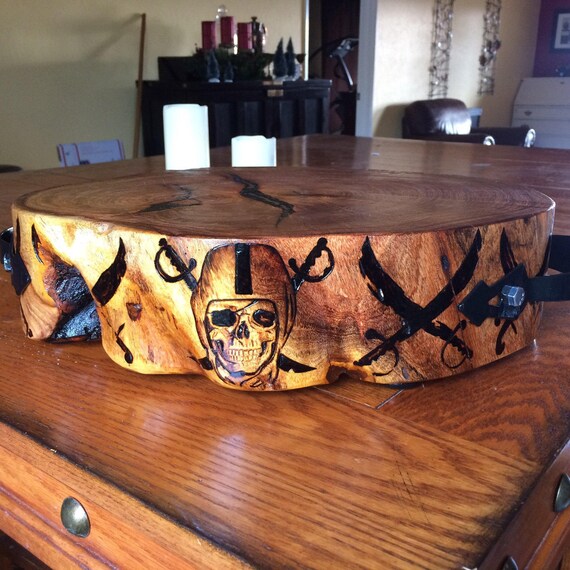 Custom chopping block tree stump engraved with ANY design