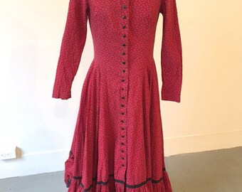 Betsey Johnson Alley Cat 70s prairie dress