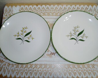 Two Blue Ridge Southern Potteries Dinner Plates