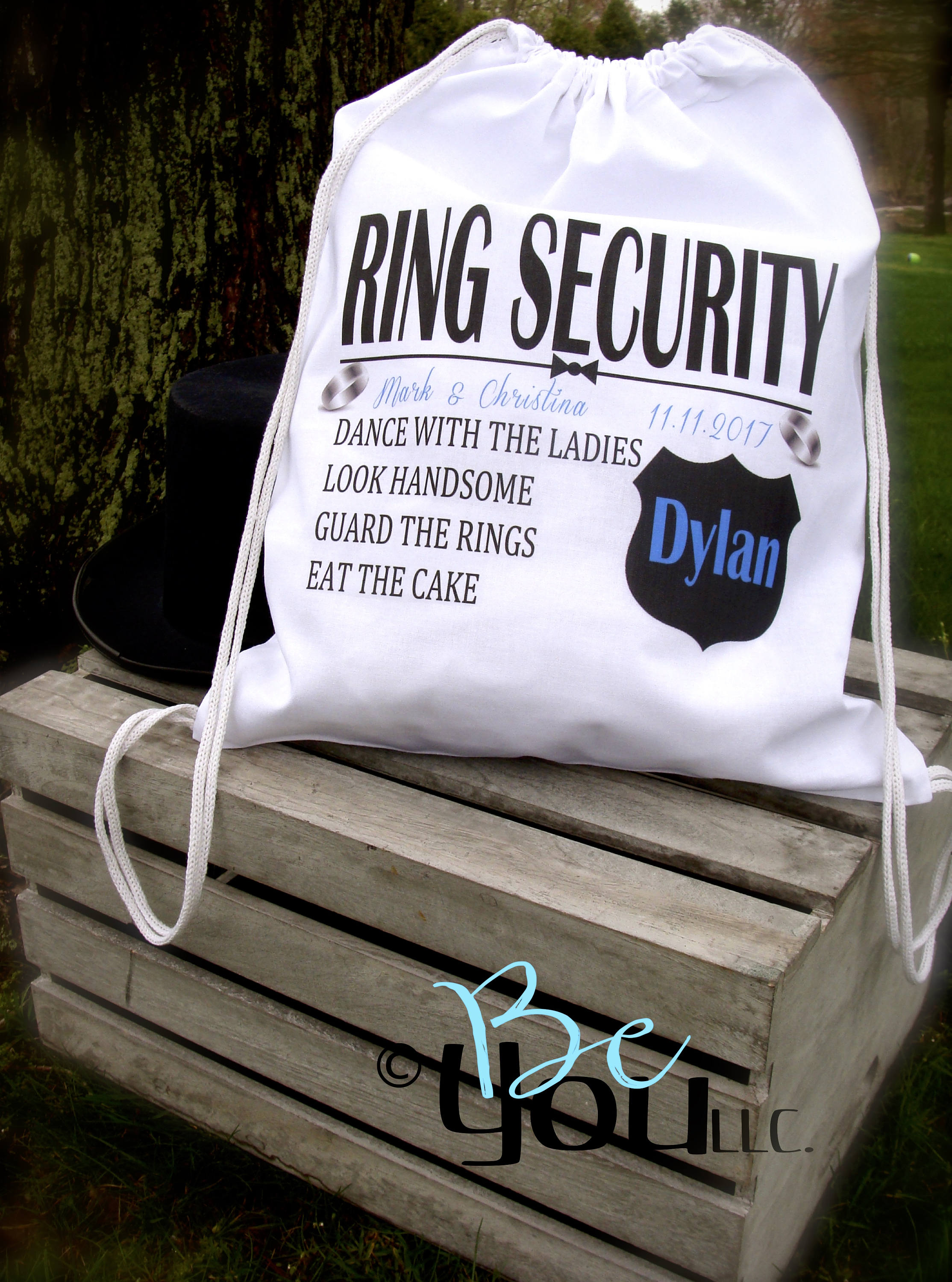 RING SECURITY personalized ring bearer gift ring bearer