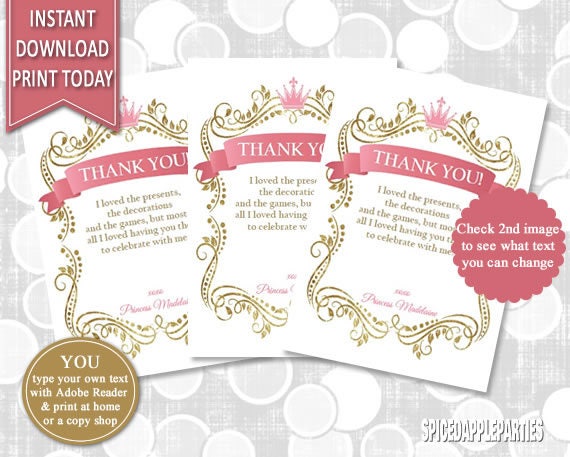 tea party thank you cards