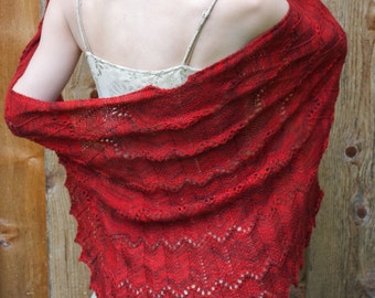 Malena Lace Shawl PDF Knitting Pattern