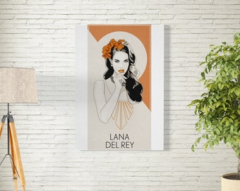 Lana Del Rey Inspired Print, Lana Del Rey Inspired Poster, Music Posters, Signed Art, Wall Art, Lana Del Rey Print, Lana Del Rey Posters