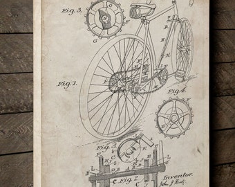 Bicycle Canvas Art, Vintage Bicycle, Bicycle Canvas, Cycling Gifts, Canvas Wall Decor, PP0025