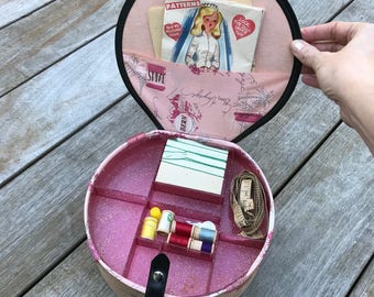 Vintage Childs Sewing Box Pressman Toy Corp Made in USA