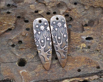 Tree of Life Shard, Copper Point shaped pair