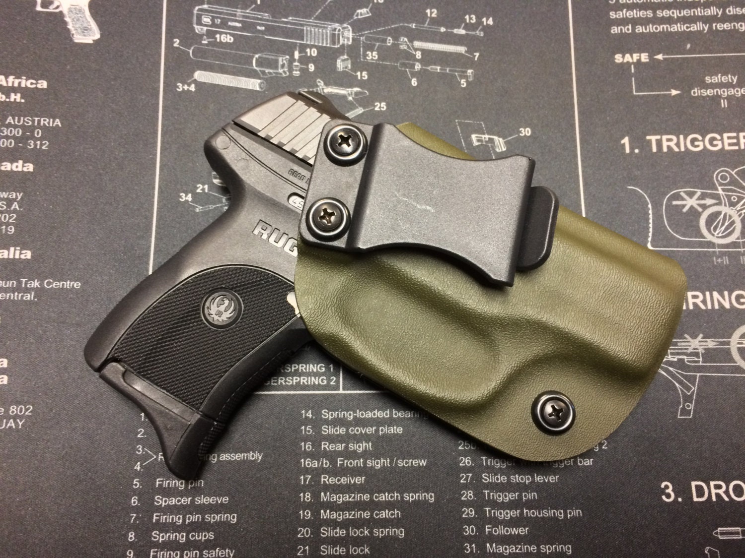 SALE Ruger LC9 / LC9s / LC380 / EC9s IWB Holster OD