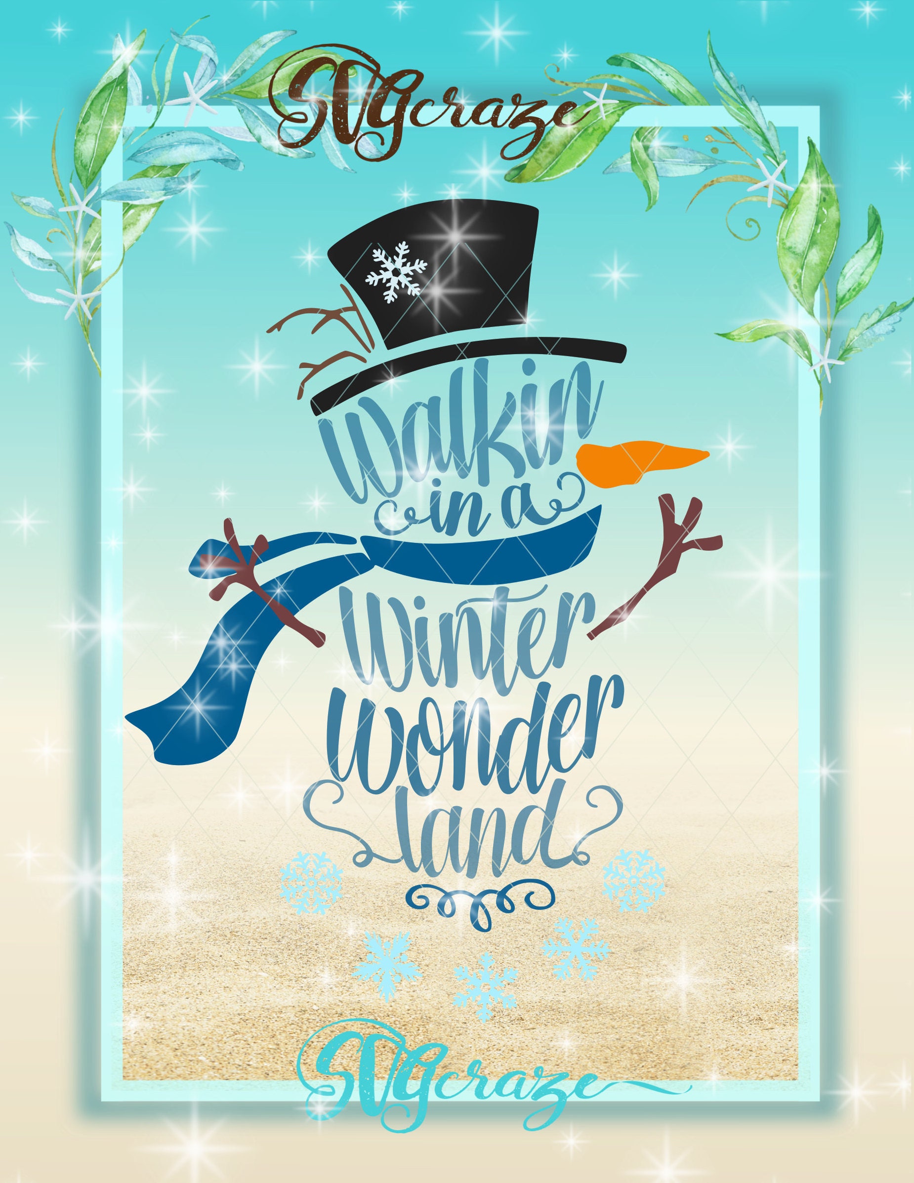 Download Winter Wonderland Svg Snowman Svg Walking In A Winter