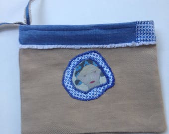 POUCH, case, storage, creation, made in France, handmade, cotton,