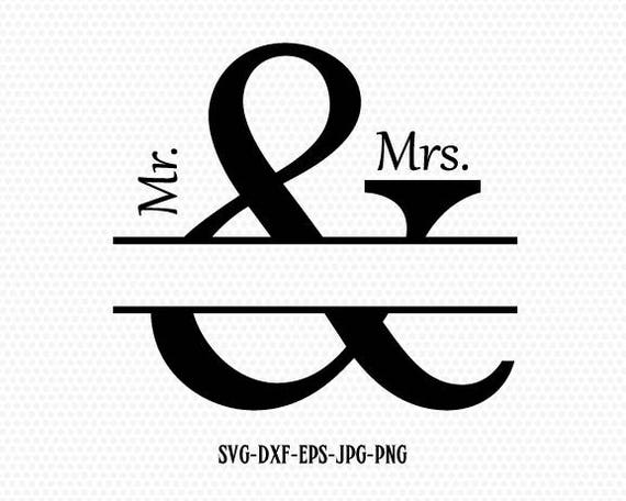 Download Ampersand Split Monogram Frame svg,CriCut Files frame ...