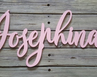 Painted Wooden Name - Painted Wooden Word - Nursery Wall Hanging - Word Wall Hanging - Wooden Word - Family Name Wall Hanging