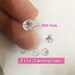 Machine Cut 3A Quality CZ Stone W/Hole 4mm 5mm 6mm 7mm 8mm Drop Charms For Nekclace Bracelet Wholesale