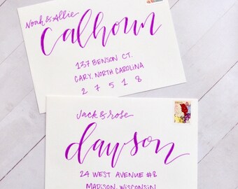 Wedding Envelope Calligraphy, Envelope Calligraphy, Wedding Envelope Addressing, Envelope Addressing, Wedding Calligrapher, Custom Envelopes