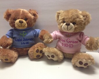 Personalized Teddy Bear (sold seperatly,not as a pair)